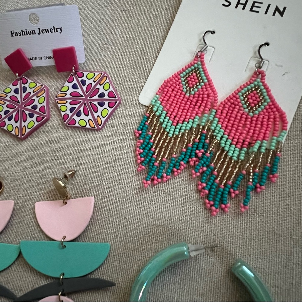 Colorful earrings - Picture 3 of 4